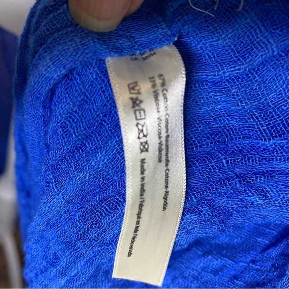 Free People Angélica Blue Dip-dyed Ombre Kimono Duster NWT - Picture 5 of 6